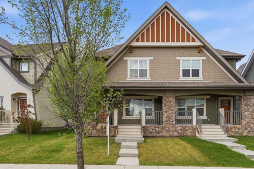 632 Mahogany Boulevard Se, Calgary, AB - Outdoor With Deck Patio Veranda With Facade