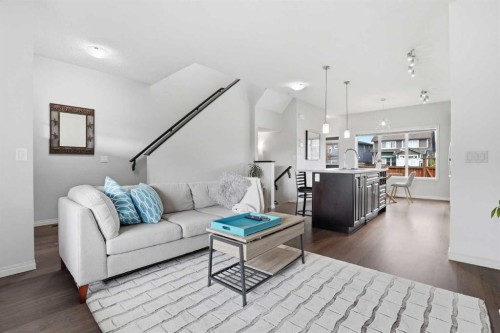632 Mahogany Boulevard Se, Calgary, AB - Indoor Photo Showing Living Room