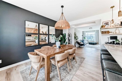 3 Agate, Cochrane, AB - Indoor Photo Showing Dining Room
