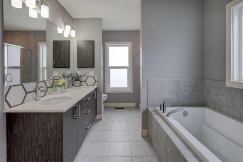 154 Amblehurst Way Nw, Calgary, AB - Indoor Photo Showing Bathroom