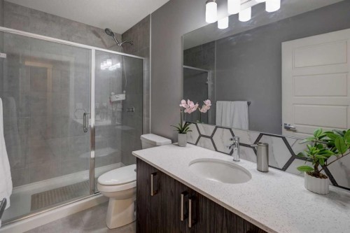 154 Amblehurst Way Nw, Calgary, AB - Indoor Photo Showing Bathroom