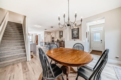 68 Mahogany Gardens Se, Calgary, AB - Indoor Photo Showing Dining Room