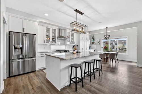 652 Reynolds Crescent Sw, Airdrie, AB - Indoor Photo Showing Kitchen With Stainless Steel Kitchen With Upgraded Kitchen