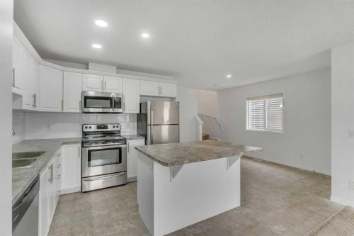 88 Cityscape Row Ne, Calgary, AB - Indoor Photo Showing Kitchen With Double Sink With Upgraded Kitchen