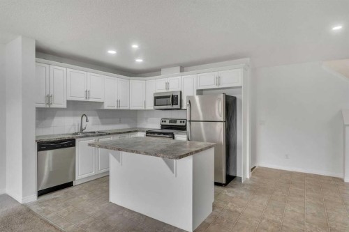 88 Cityscape Row Ne, Calgary, AB - Indoor Photo Showing Kitchen With Double Sink With Upgraded Kitchen