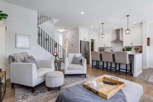 77 Walgrove Gardens Se, Calgary, AB - Indoor Photo Showing Living Room