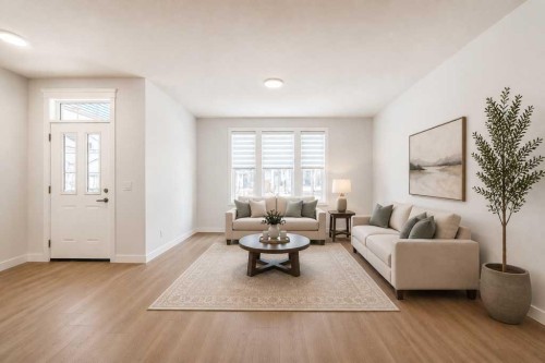 109 Veranda Boulevard Sw, Calgary, AB - Indoor Photo Showing Living Room