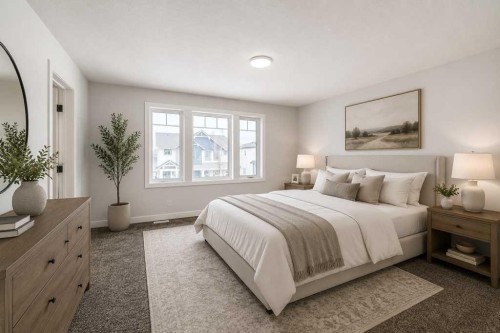 109 Veranda Boulevard Sw, Calgary, AB - Indoor Photo Showing Bedroom
