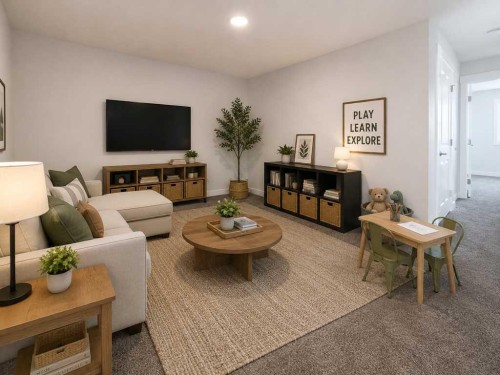 109 Veranda Boulevard Sw, Calgary, AB - Indoor Photo Showing Living Room