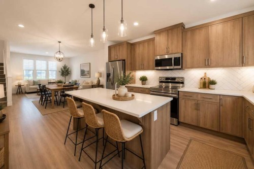 109 Veranda Boulevard Sw, Calgary, AB - Indoor Photo Showing Kitchen With Upgraded Kitchen