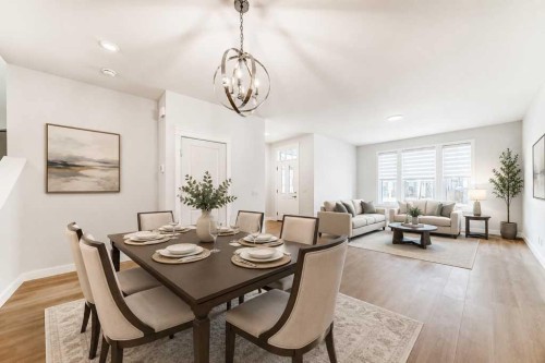 109 Veranda Boulevard Sw, Calgary, AB - Indoor Photo Showing Dining Room