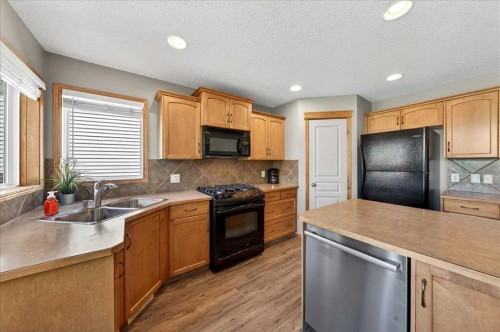 152 Chapman Close Se, Calgary, AB - Indoor Photo Showing Kitchen With Double Sink