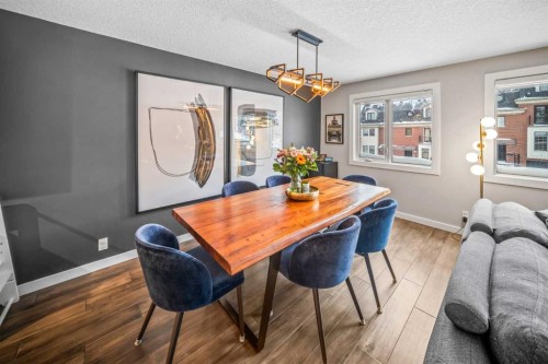 4-1205 Cameron Avenue Sw, Calgary, AB - Indoor Photo Showing Dining Room