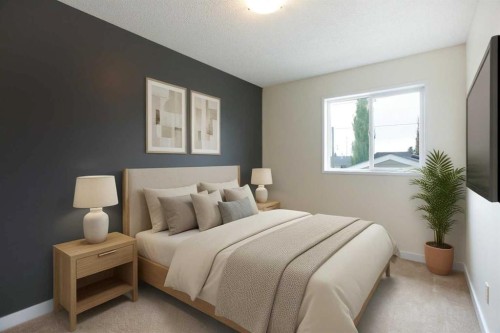 2420 Riverstone Road Se, Calgary, AB - Indoor Photo Showing Bedroom