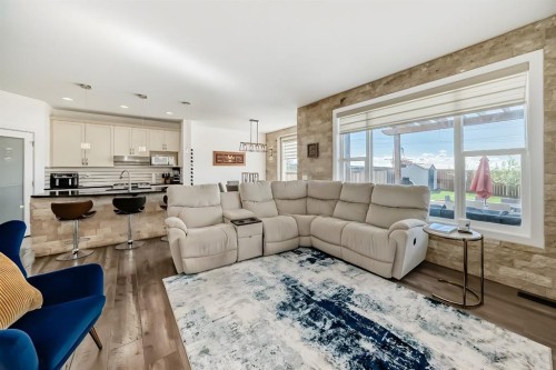 89 Evansdale Landing Nw, Calgary, AB - Indoor Photo Showing Living Room