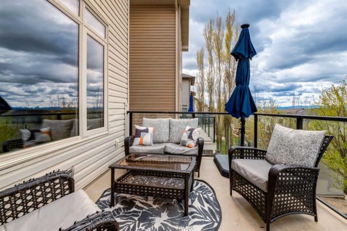 7 Sunset Way, Cochrane, AB - Outdoor With Deck Patio Veranda With Exterior