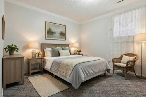 100 Macewan Park Manor Nw, Calgary, AB - Indoor Photo Showing Bedroom
