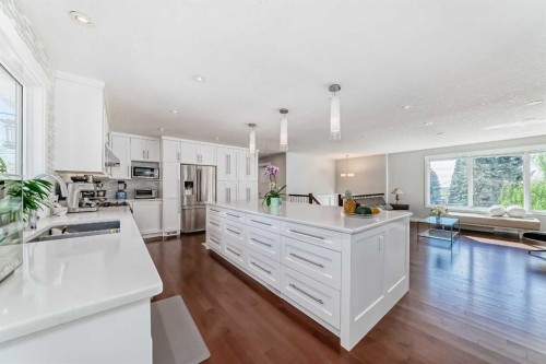 47 Coleridge Crescent Nw, Calgary, AB - Indoor Photo Showing Kitchen With Double Sink With Upgraded Kitchen