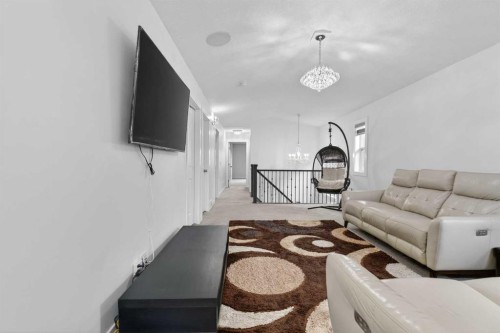 49 Redstone Heath Ne, Calgary, AB - Indoor Photo Showing Living Room