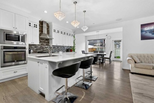 49 Redstone Heath Ne, Calgary, AB - Indoor Photo Showing Kitchen With Upgraded Kitchen