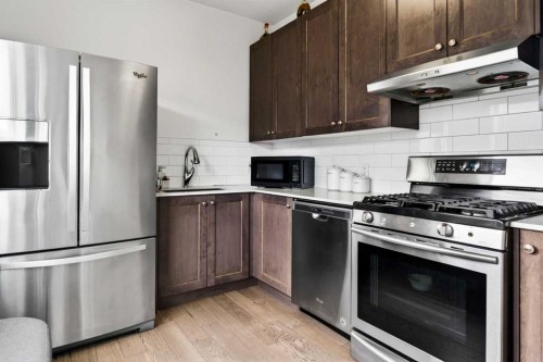 49 Redstone Heath Ne, Calgary, AB - Indoor Photo Showing Kitchen With Stainless Steel Kitchen