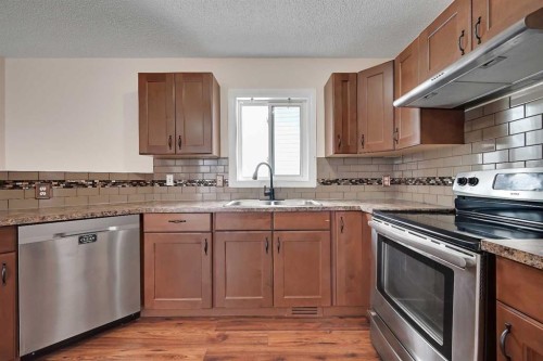 51 Covington Rise Ne, Calgary, AB - Indoor Photo Showing Kitchen With Stainless Steel Kitchen With Double Sink