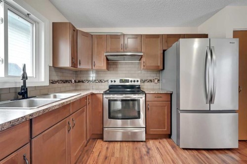 51 Covington Rise Ne, Calgary, AB - Indoor Photo Showing Kitchen With Stainless Steel Kitchen With Double Sink