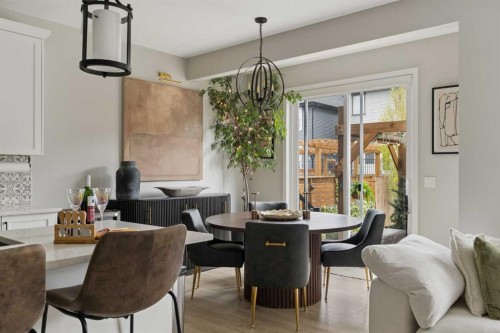 630 Kingsmere Way Se, Airdrie, AB - Indoor Photo Showing Dining Room