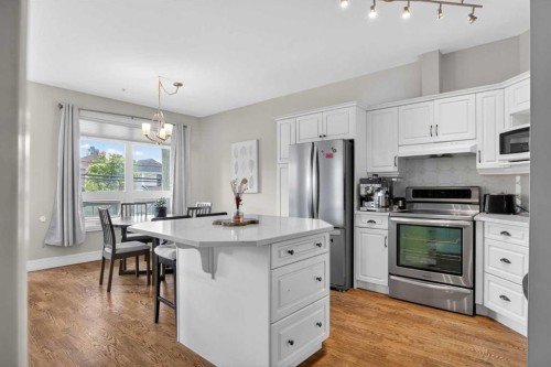 205-2 14 Street Nw, Calgary, AB - Indoor Photo Showing Kitchen With Stainless Steel Kitchen