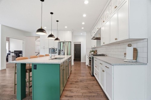 37 Walden Park Se, Calgary, AB - Indoor Photo Showing Kitchen With Upgraded Kitchen