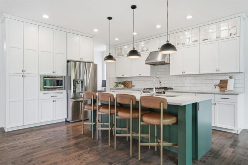 37 Walden Park Se, Calgary, AB - Indoor Photo Showing Kitchen With Upgraded Kitchen