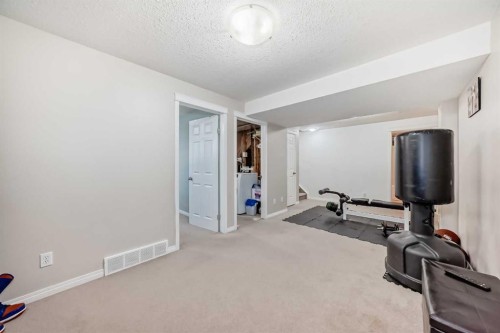 65 Spring Meadows Bay, Okotoks, AB - Indoor Photo Showing Gym Room