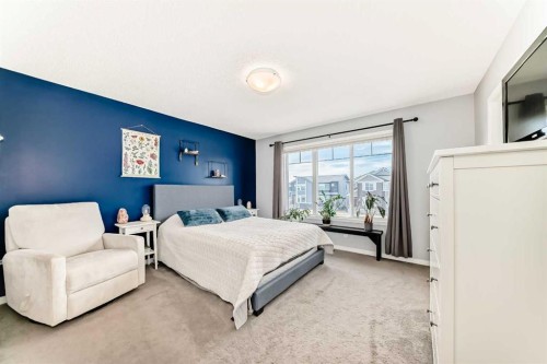 196 Dawson Drive, Chestermere, AB - Indoor Photo Showing Bedroom