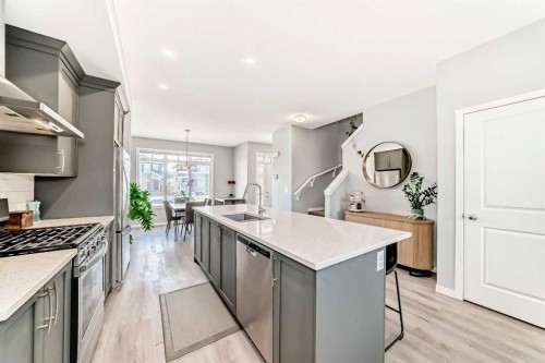 196 Dawson Drive, Chestermere, AB - Indoor Photo Showing Kitchen