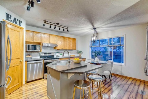 268 Mt Brewster Circle Se, Calgary, AB - Indoor Photo Showing Kitchen With Stainless Steel Kitchen With Double Sink