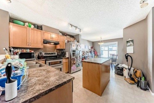 80 Elgin Gardens Se, Calgary, AB - Indoor Photo Showing Kitchen With Double Sink