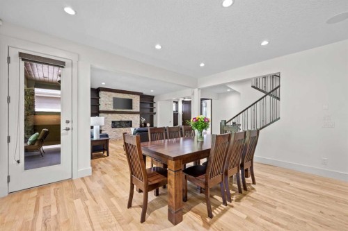 89 Evergreen Mount Sw, Calgary, AB - Indoor Photo Showing Dining Room