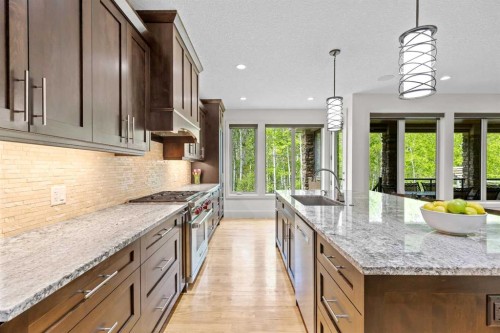 89 Evergreen Mount Sw, Calgary, AB - Indoor Photo Showing Kitchen With Upgraded Kitchen