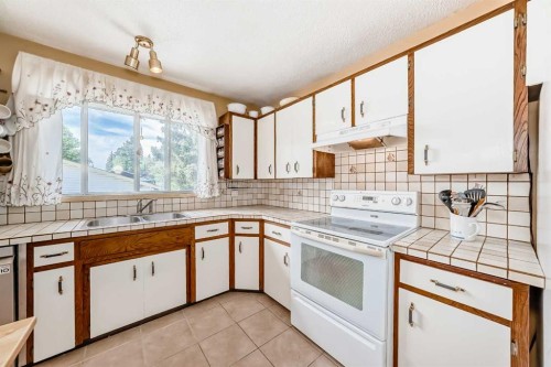 5539 Dalhart Road Nw, Calgary, AB - Indoor Photo Showing Kitchen With Double Sink