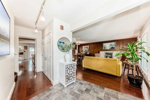 43 Westview Drive Sw, Calgary, AB - Indoor Photo Showing Other Room With Fireplace