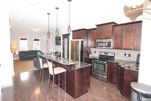 209 Evansdale Landing Nw, Calgary, AB - Indoor Photo Showing Kitchen With Stainless Steel Kitchen With Upgraded Kitchen