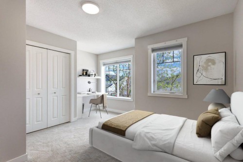 95 Aspen Hills Drive Sw, Calgary, AB - Indoor Photo Showing Bedroom
