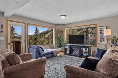 12-9 Blackrock Crescent West, Canmore, AB - Indoor Photo Showing Living Room