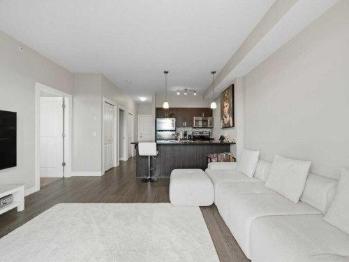401-117 Copperpond Common Se, Calgary, AB - Indoor Photo Showing Living Room