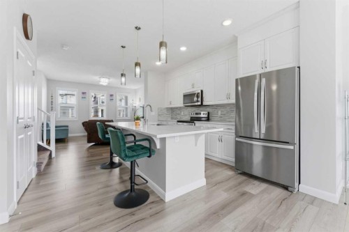 151 Evanscrest Park Nw, Calgary, AB - Indoor Photo Showing Kitchen With Stainless Steel Kitchen With Upgraded Kitchen