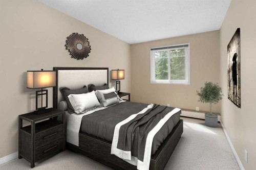 202C-5601 Dalton Drive Nw, Calgary, AB - Indoor Photo Showing Bedroom