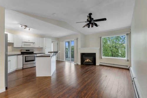 307-1307 Valleyview Park Se, Calgary, AB - Indoor With Fireplace