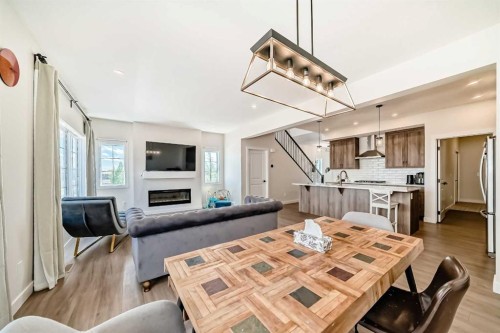 10 Verity Landing Sw, Calgary, AB - Indoor With Fireplace
