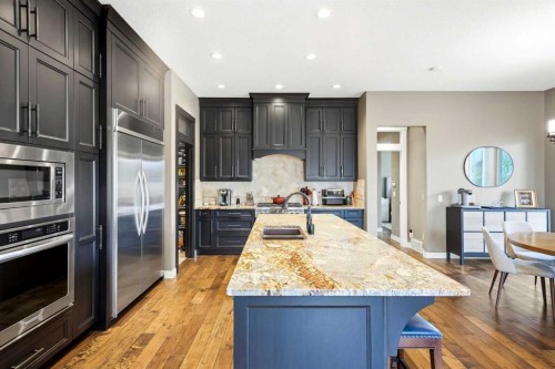 45 Cranbrook Heights Se, Calgary, AB - Indoor Photo Showing Kitchen With Double Sink With Upgraded Kitchen