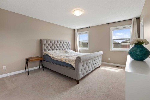 79 Cornerstone Passage Ne, Calgary, AB - Indoor Photo Showing Bedroom